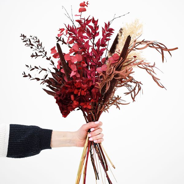 Surella - Burgandy Bliss Bouquet Held