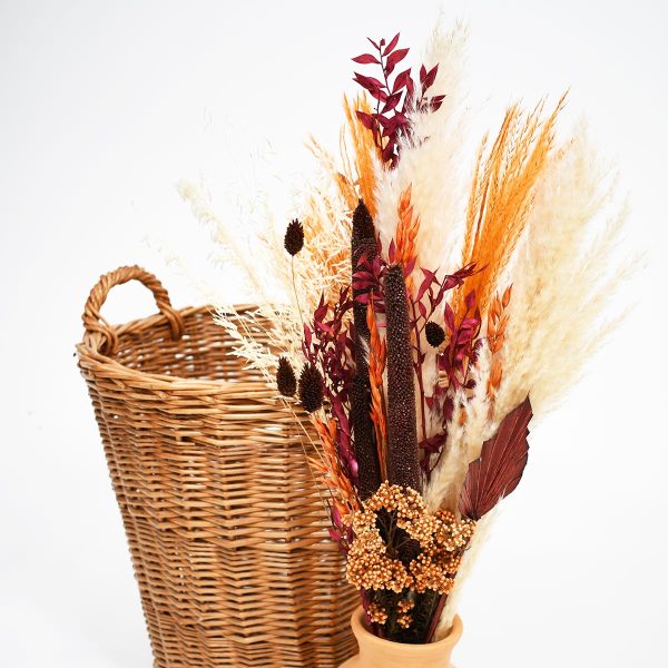 Surella - Tuscan Sunset Bouquet With Basket